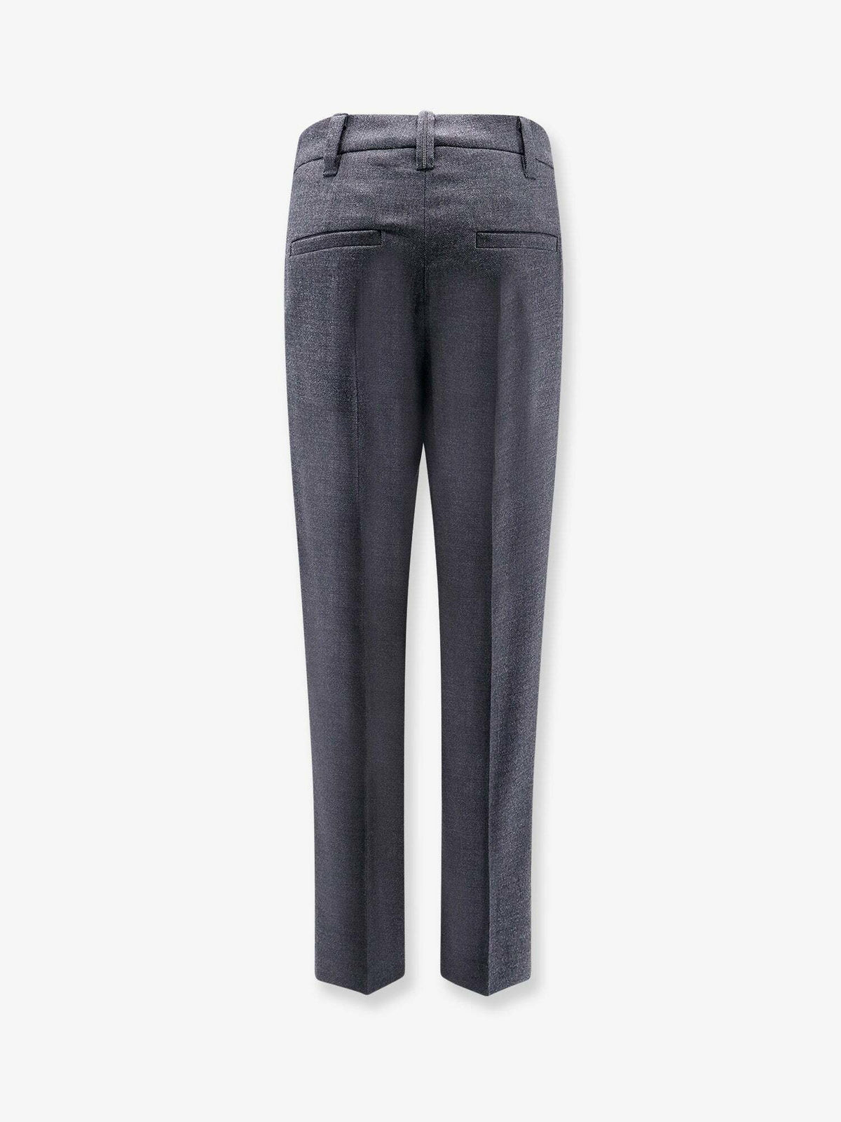 Brunello Cucinelli Gray Wool Casual Pants