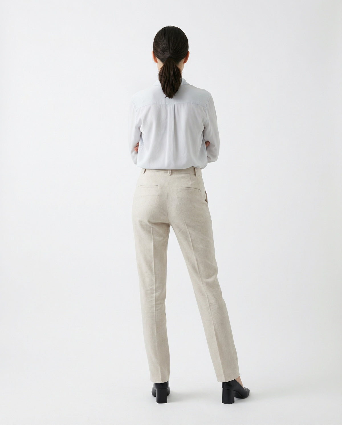 Brunello Cucinelli White Cotton Casual Pants