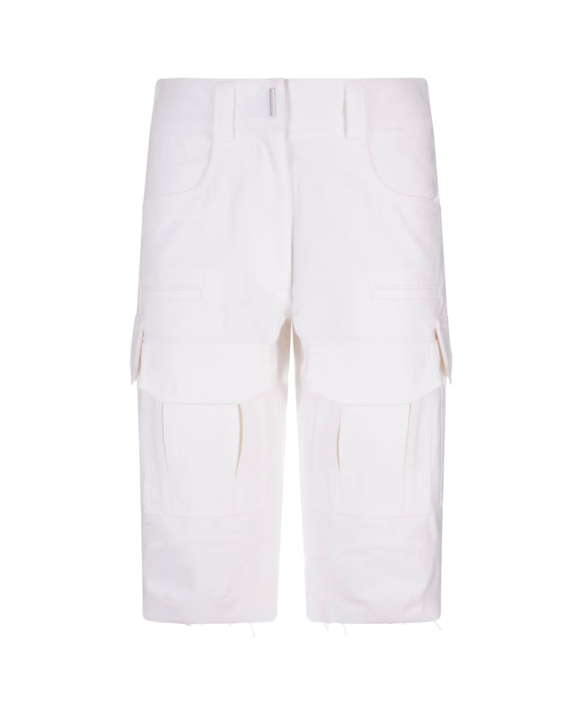 Givenchy White Fibres Cargo Shorts