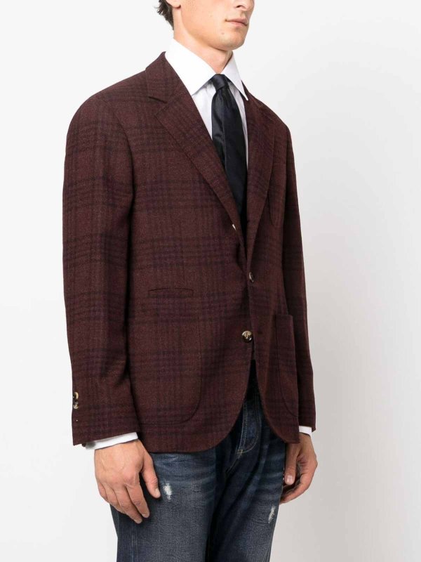 Brunello Cucinelli Purple Wool Blazer