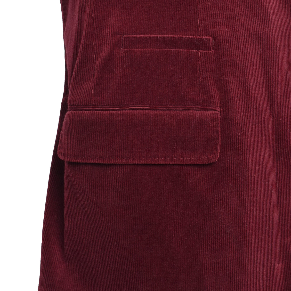 Brunello Cucinelli Burgundy Cotton Blazer