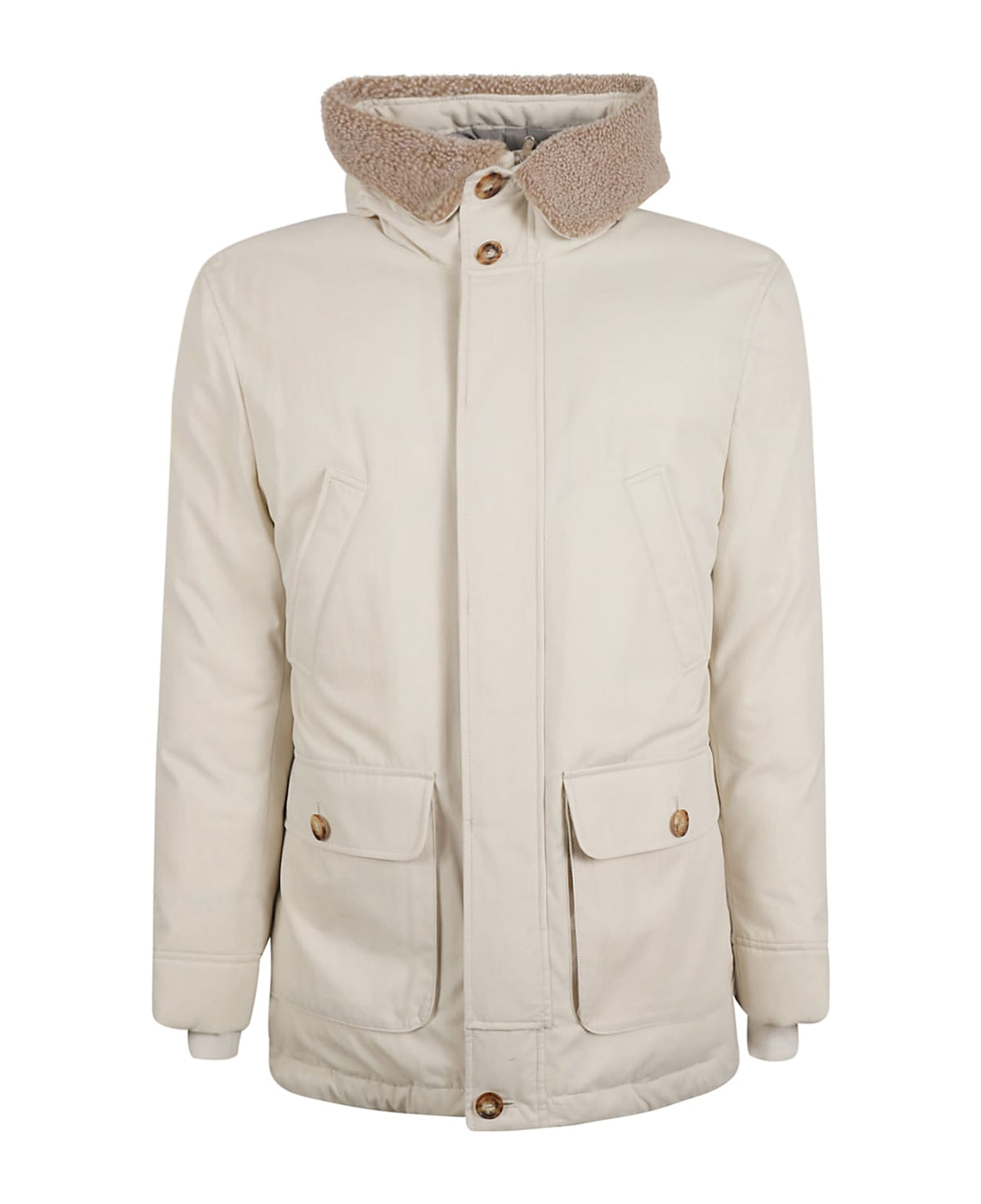 Brunello Cucinelli Multicolor Cotton Full-Length Jacket