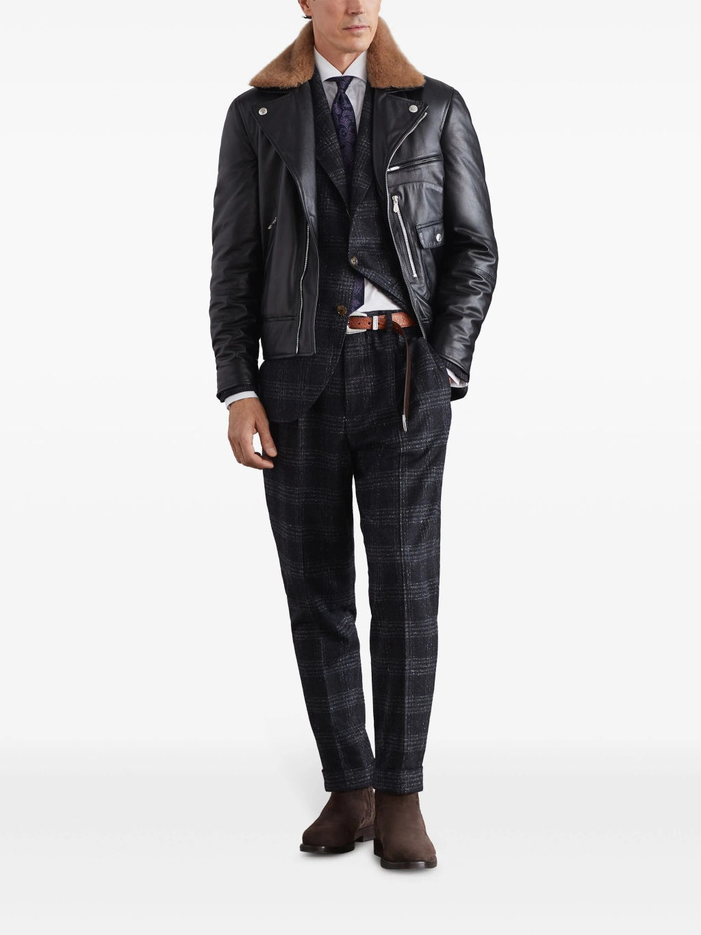 Brunello Cucinelli Gray Silk Casual Pants