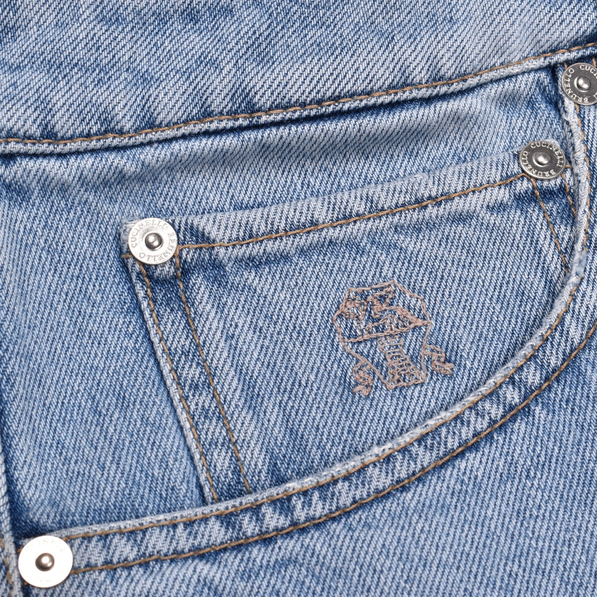 Brunello Cucinelli Blue Cotton Jeans Denim