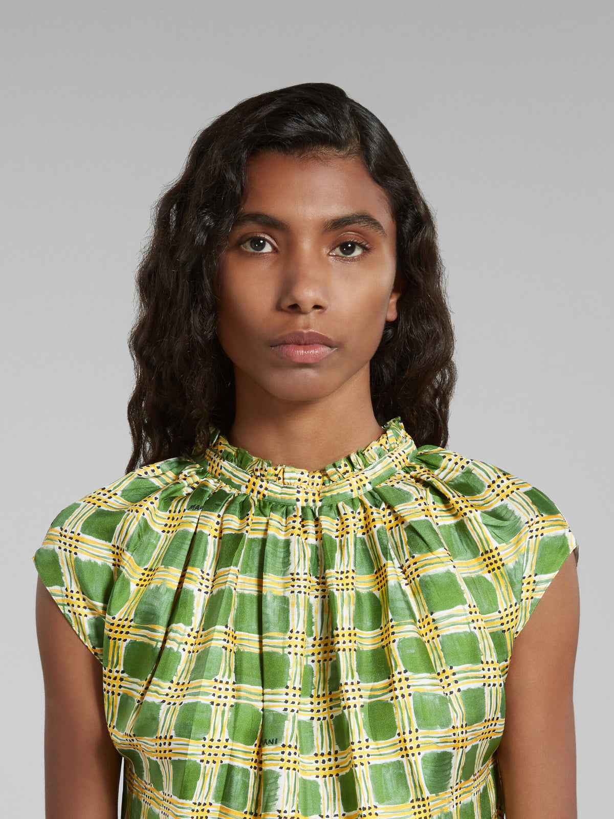 Marni Green Fibres Casual Dress