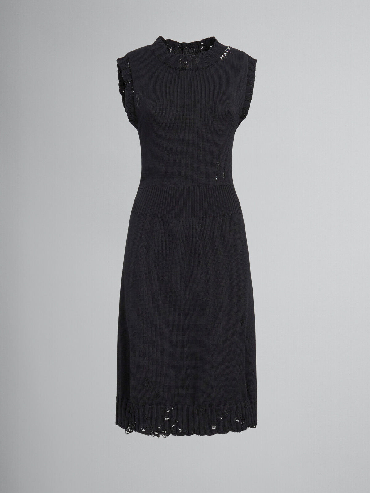 Marni Black Fibres Casual Dress
