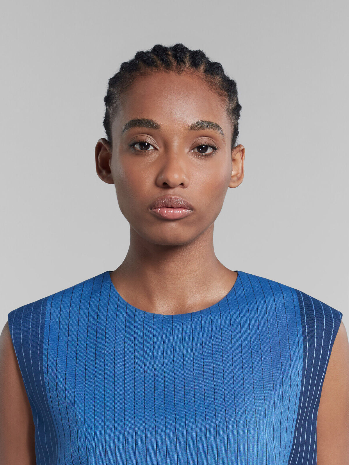 Marni Blue Fibres Pattern Shirt