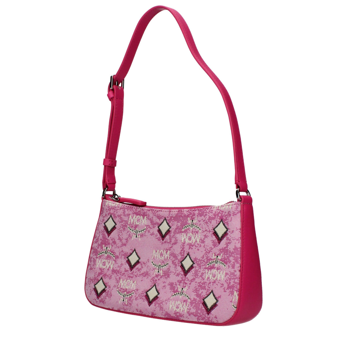 MCM Pink Fabric Crossbody Bag