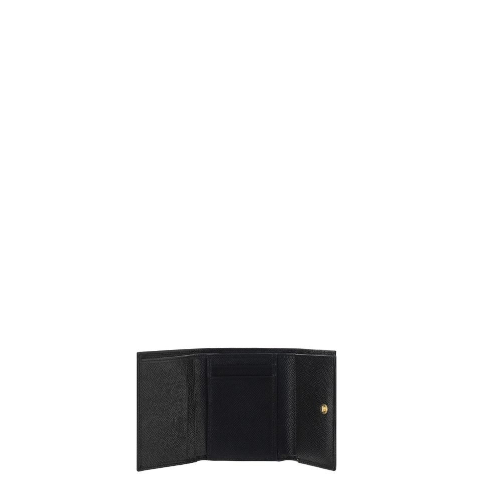 Dolce & Gabbana Black Calf Leather Bos Taurus Wallet
