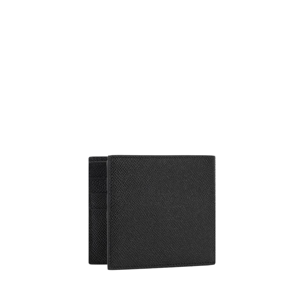 Dolce & Gabbana Black Calf Leather Bos Taurus Wallet