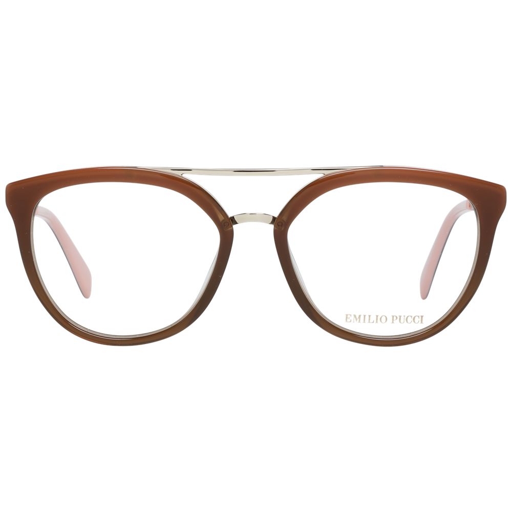 Emilio Pucci Brown Metal & Plastic Glasses (Frames)