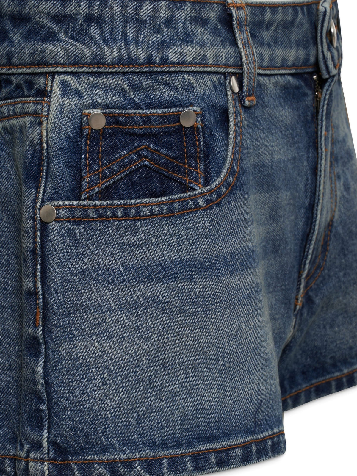 Rhude Blue Denim Shorts