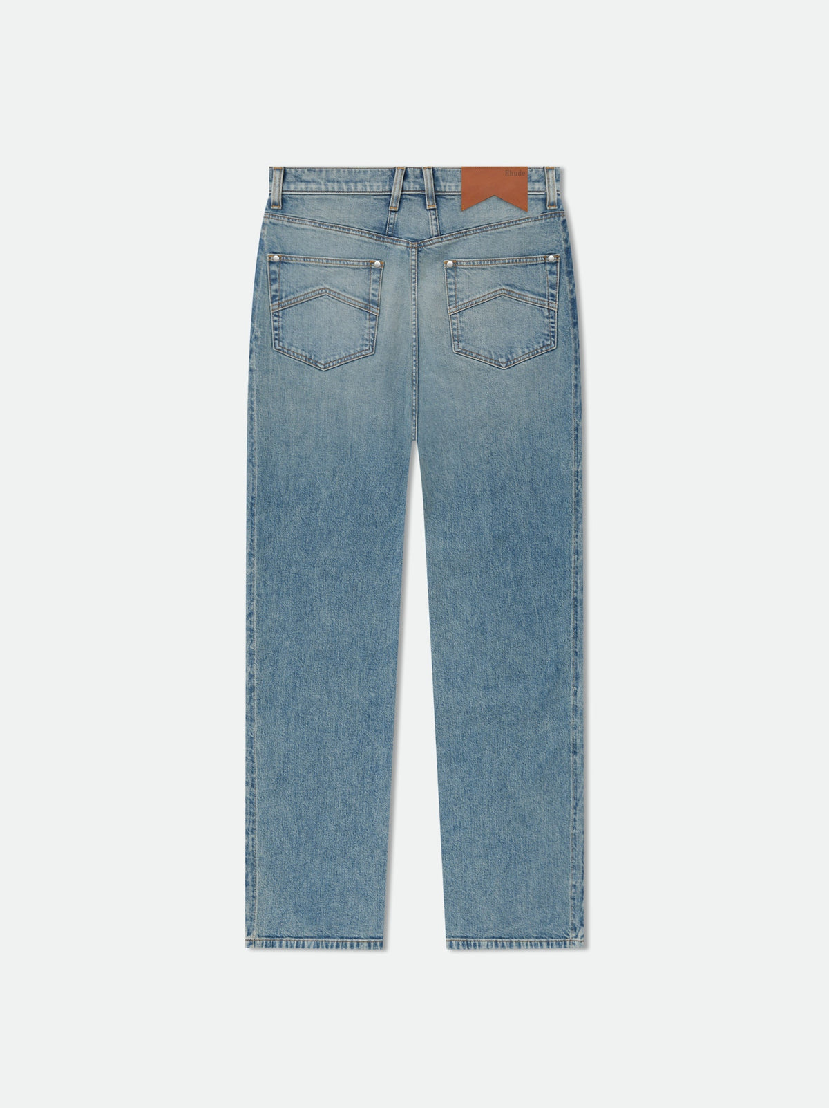 Rhude Blue Cotton Jeans Denim