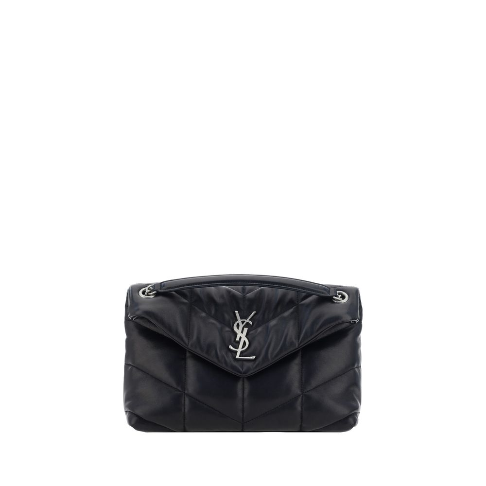 Saint Laurent Black Lamb Ovis Aries Aries Shoulder Bag