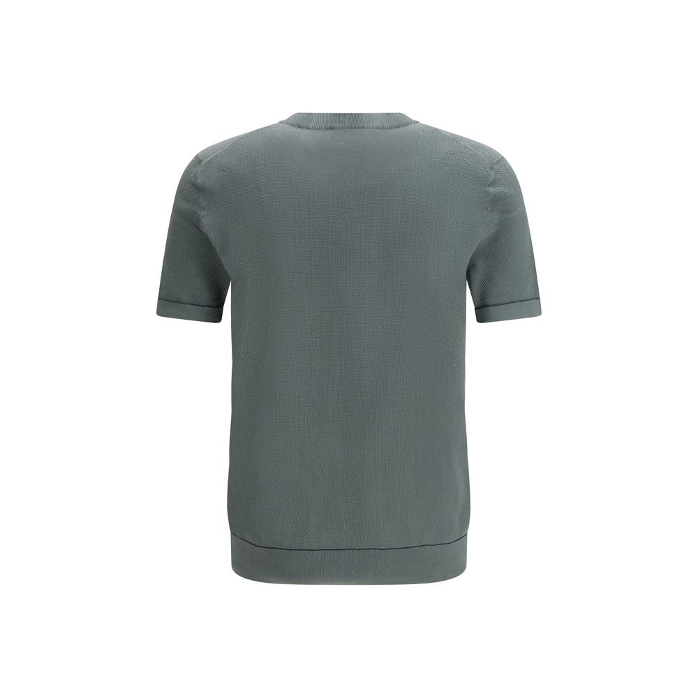 Brioni Bicolor Cotton T-Shirt