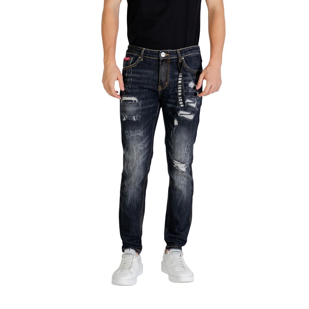 Icon Blue Cotton Skinny Jeans