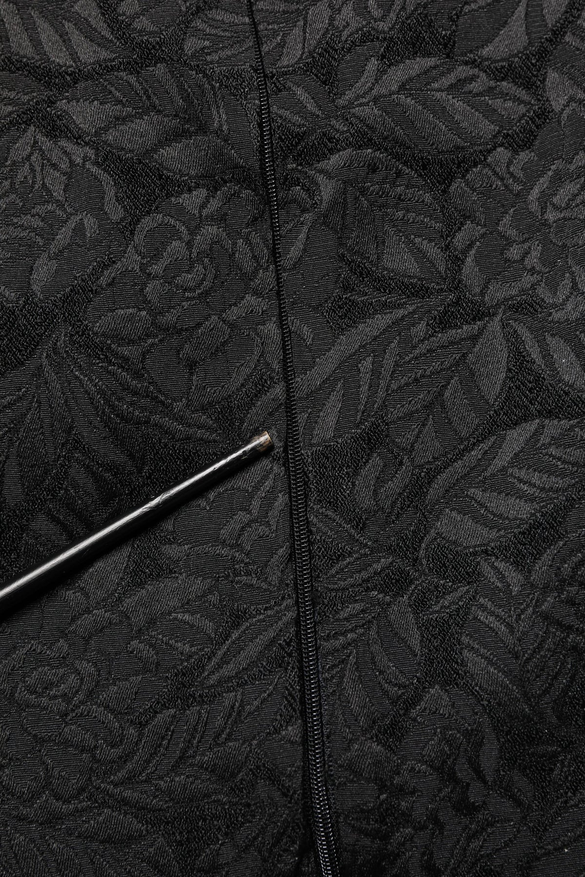 Dolce & Gabbana Black Floral Brocade Sheath Knee Length Dress