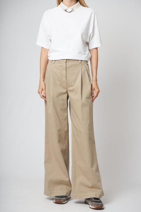 Brunello Cucinelli Brown Cotton Casual Pants