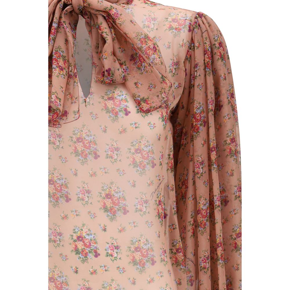 Dolce & Gabbana Multicolor Silk Blouse