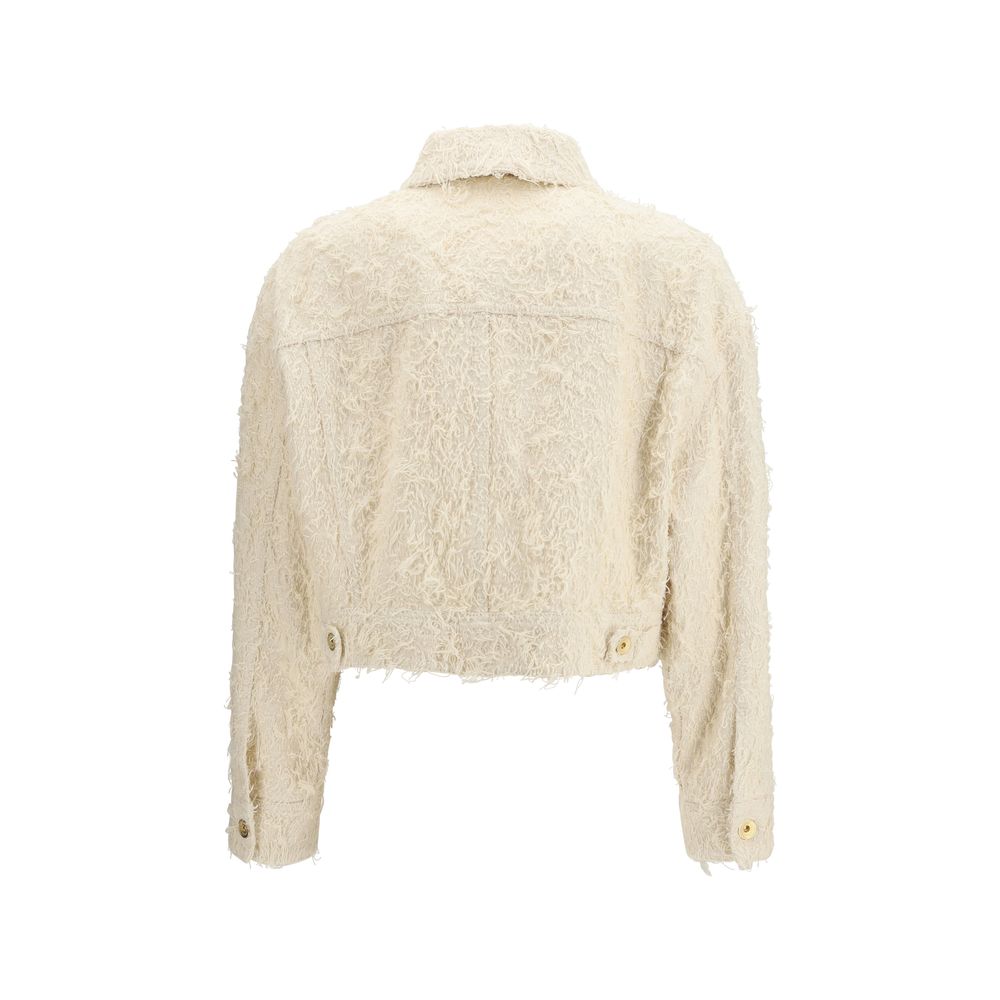 Brunello Cucinelli Beige Cotton Denim Jacket