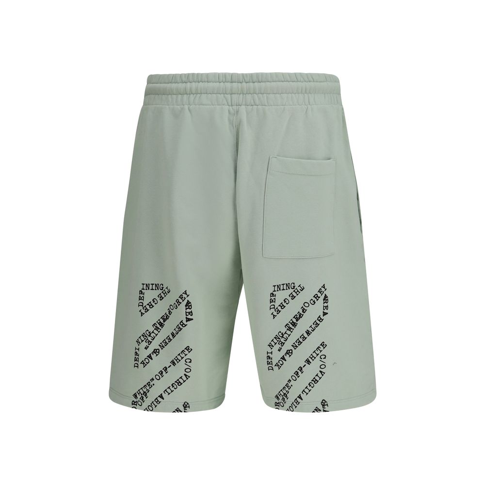 Off-White Bicolor Cotton Shorts