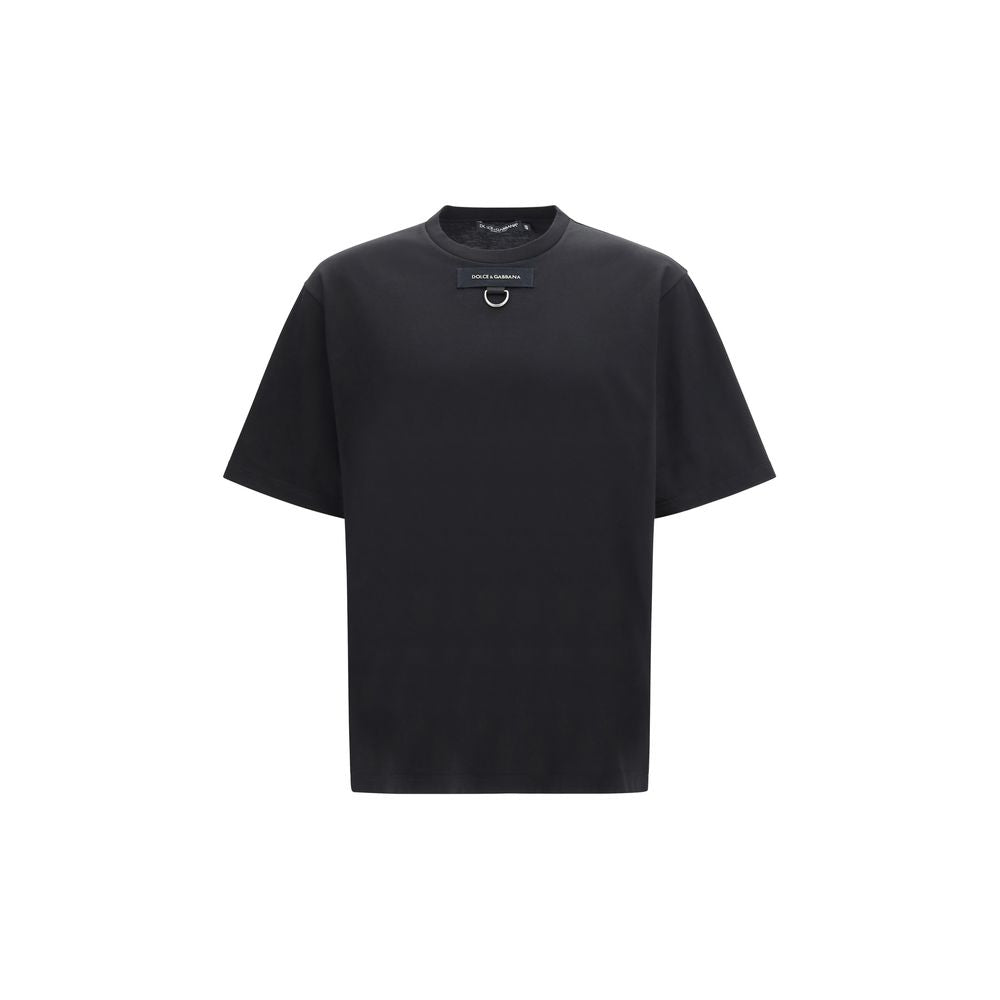 Dolce & Gabbana Black Cotton T-Shirt