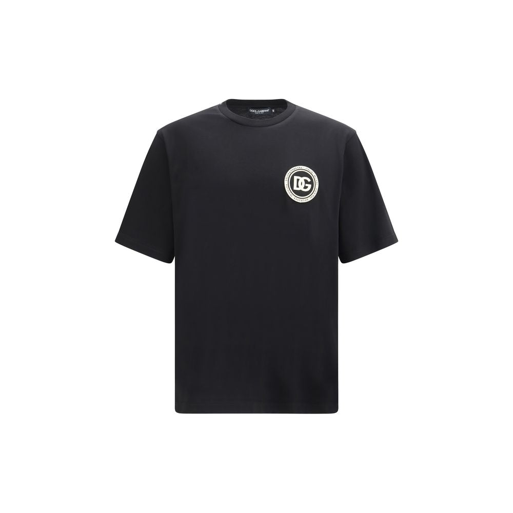 Dolce & Gabbana Black Cotton T-Shirt