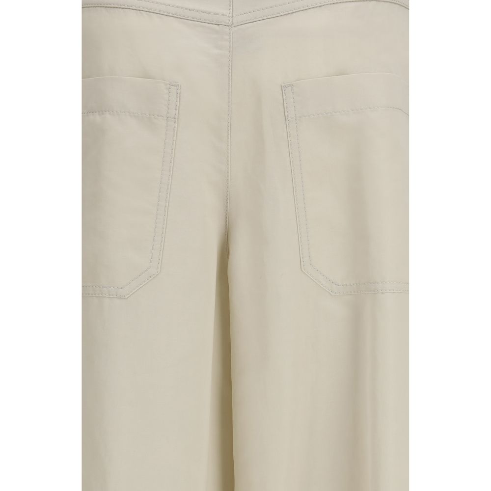 Brunello Cucinelli Beige Cotton Pants