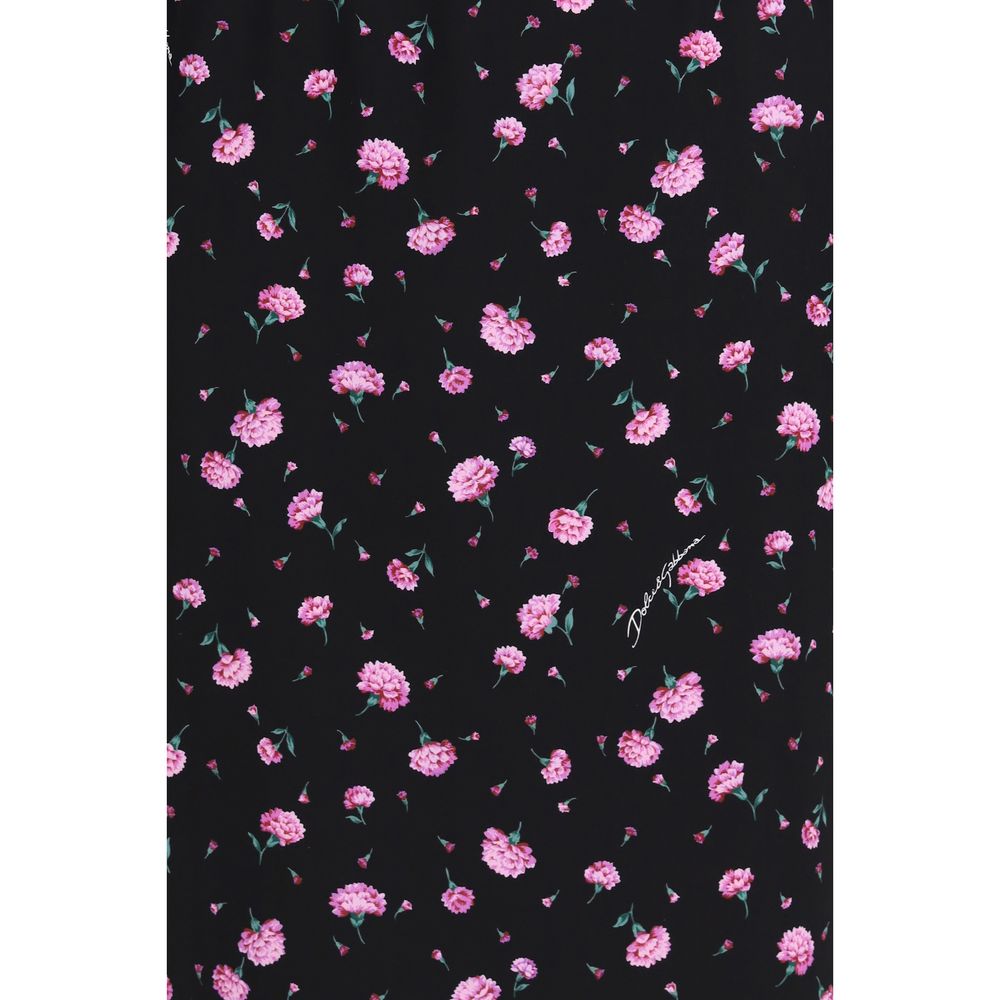 Dolce & Gabbana Multicolor Silk Casual Dress