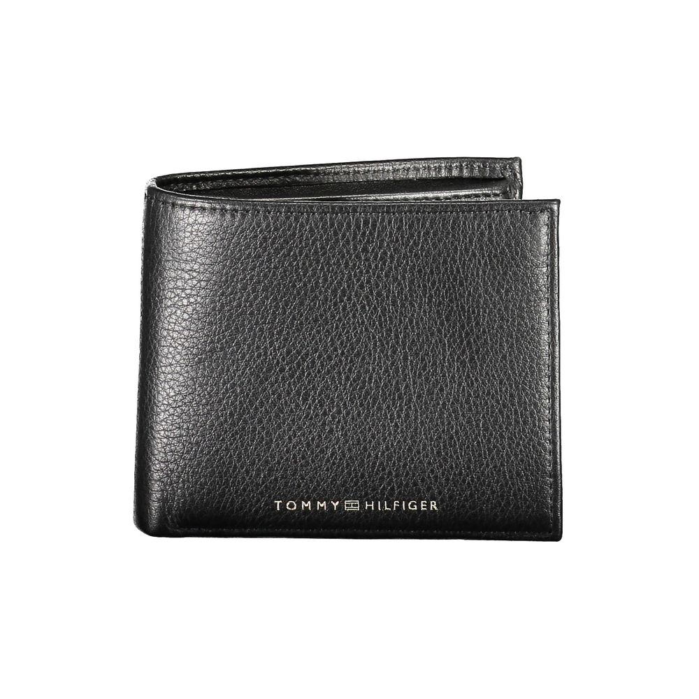 Tommy Hilfiger Black Leather Men Wallet