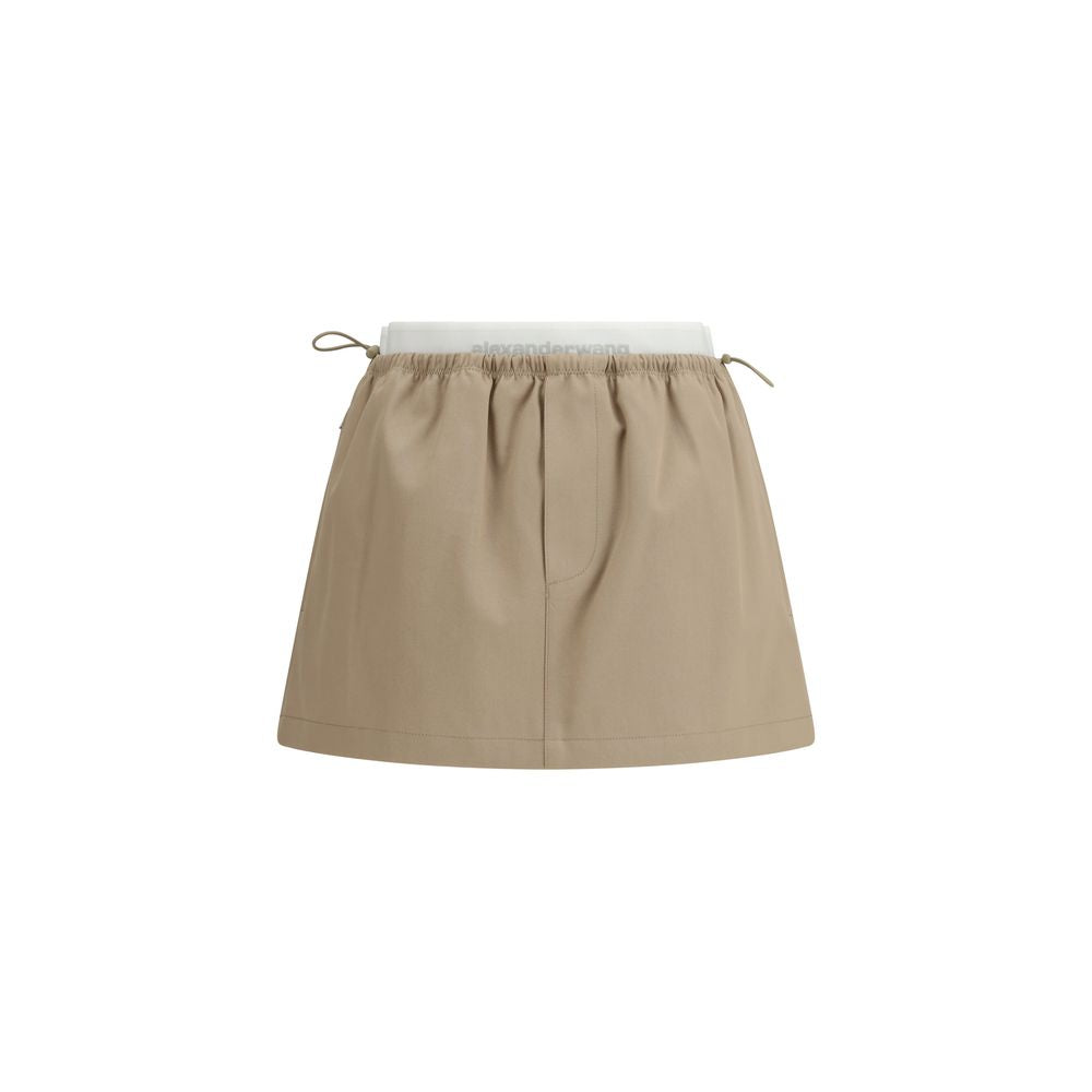Alexander Wang Beige Cotton Mini Skirt