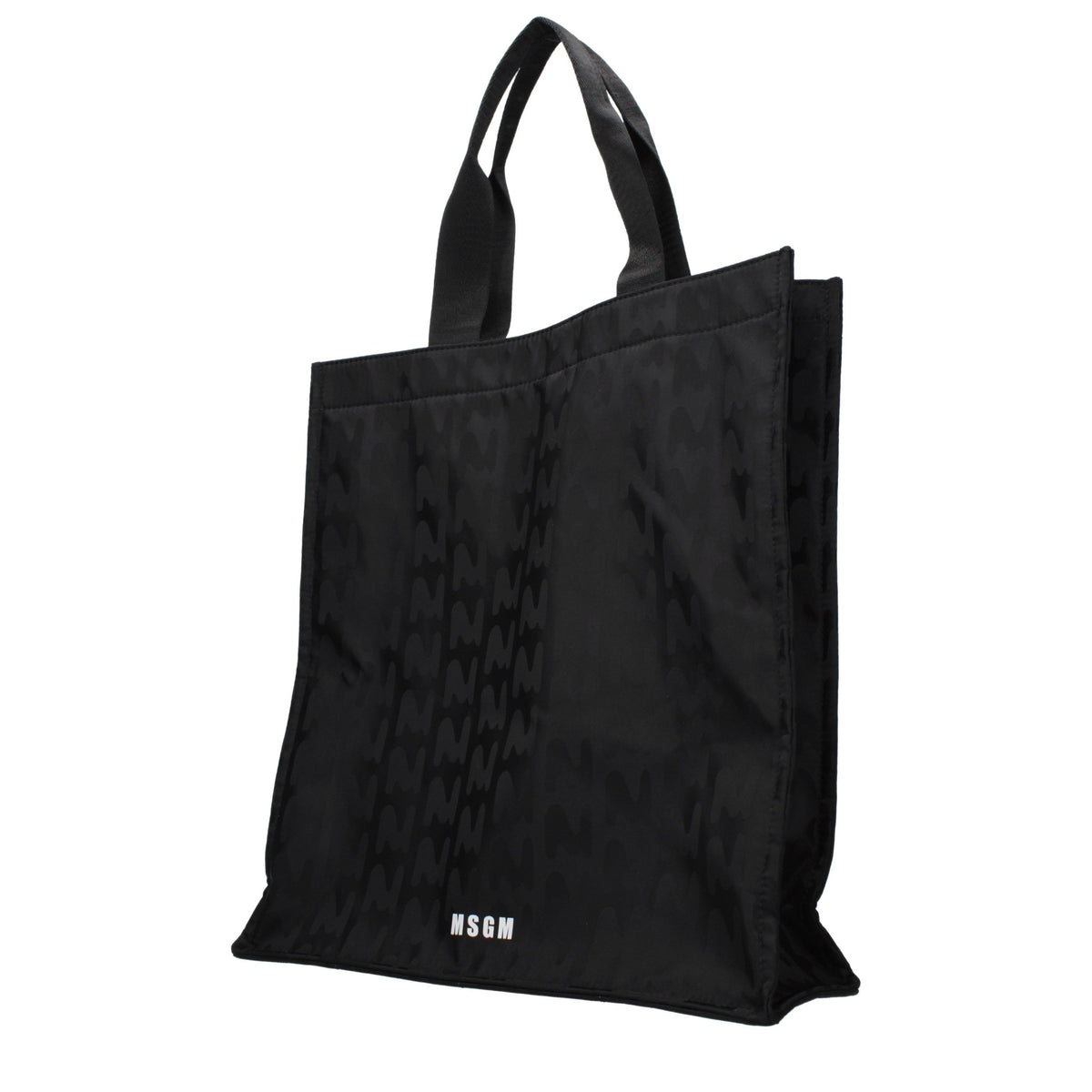 MSGM Black Fabric Handbag