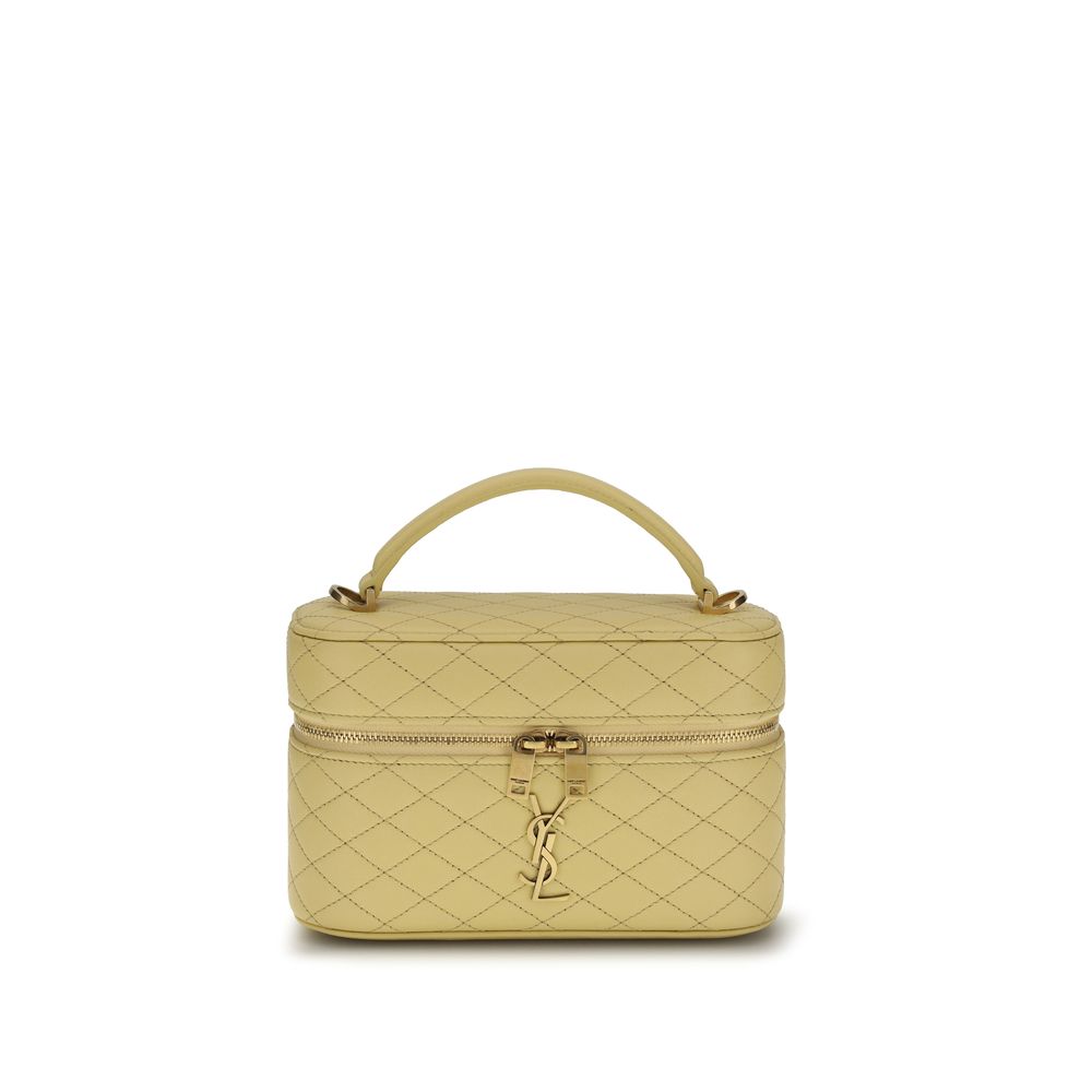 Saint Laurent Bicolor Calf Leather Bos Taurus Handbag