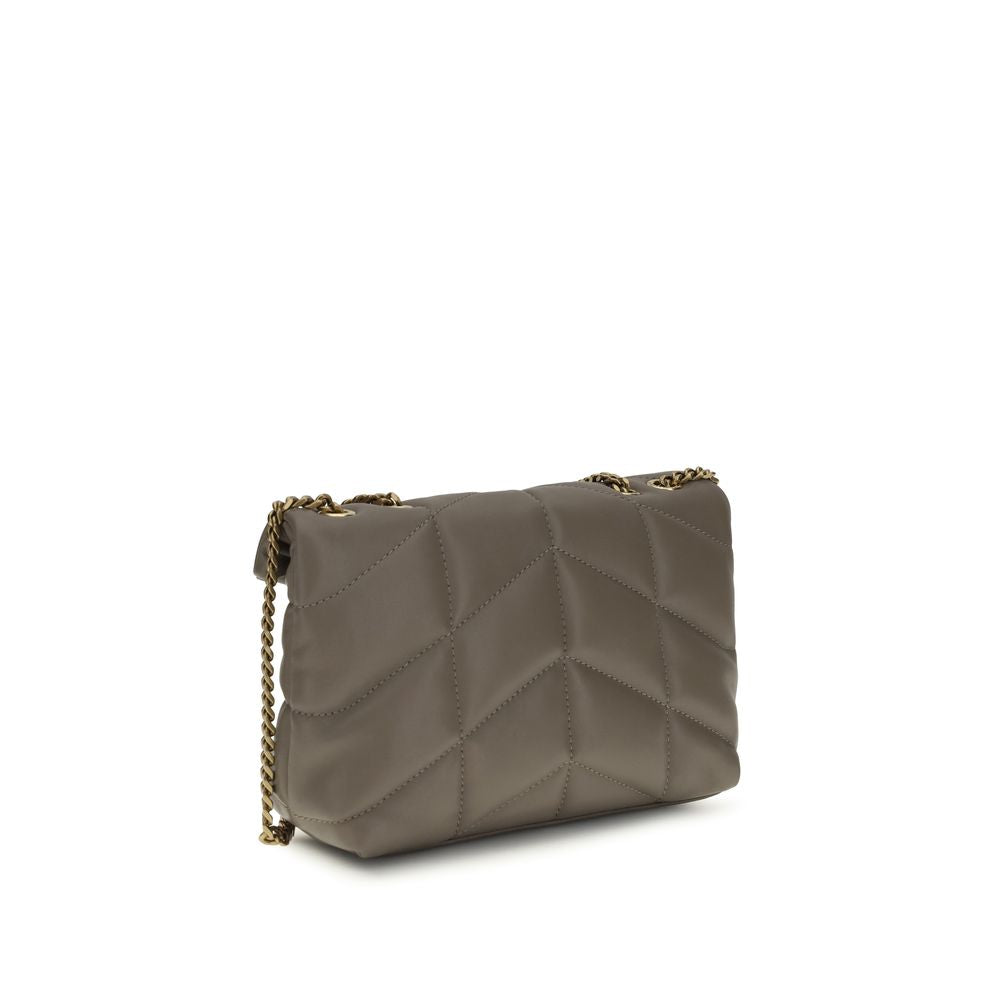 Saint Laurent Gray Lamb Ovis Aries Aries Shoulder Bag