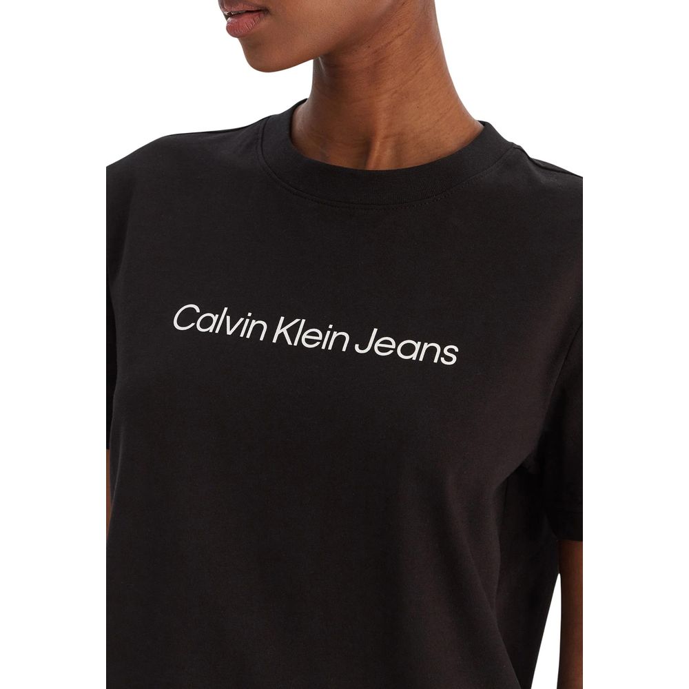 Calvin Klein Jeans Black Cotton T-Shirt