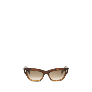 Alexander McQueen Brown Acetate Sunglasses
