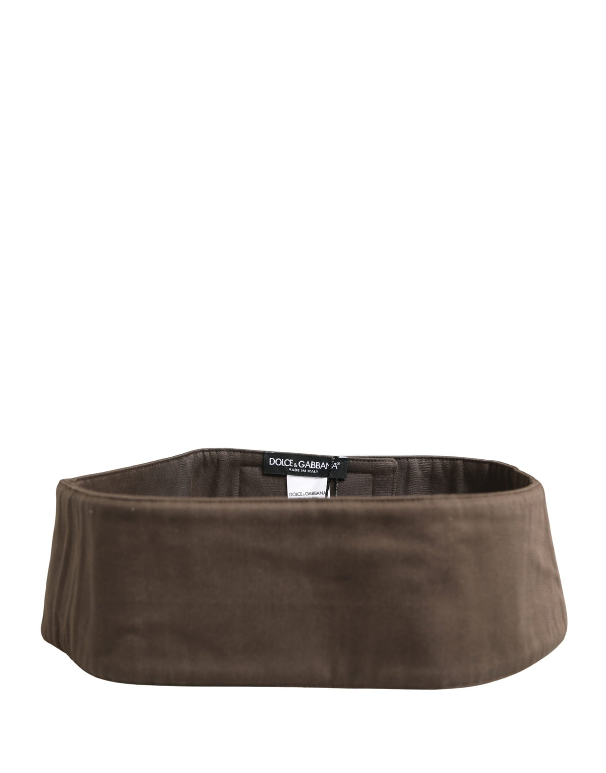 Dolce & Gabbana Brown Viscose Wide Belt Waist Cummerband Men