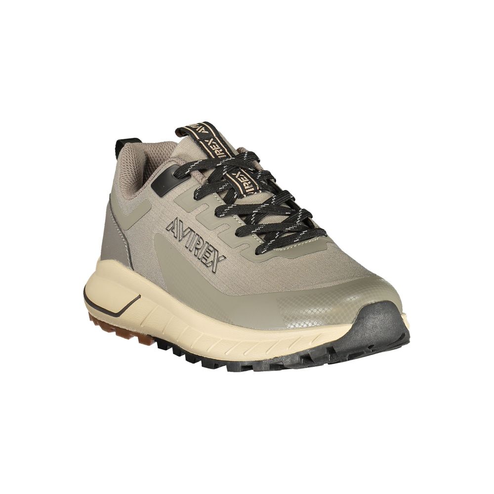 Avirex Grigio Polyester Men Sneaker