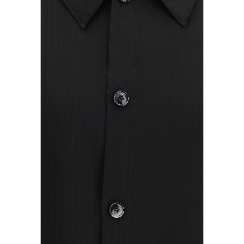 giorgio armani dress shirt Giorgio Armani Black Viscose Dress Shirt – JOHNYCARRIBEAN