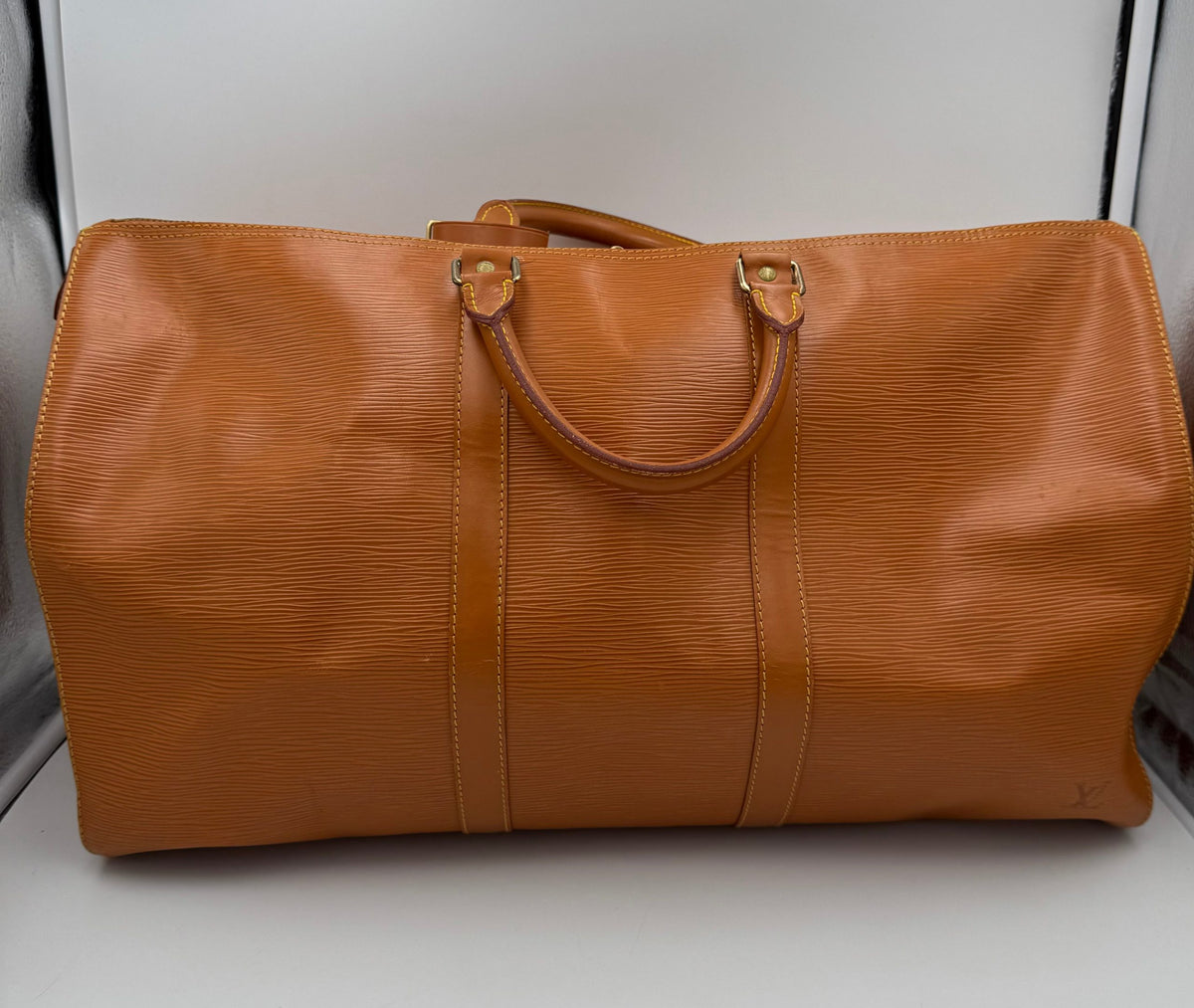 Louis Vuitton LOUIS VUITTON KEEPALL 50 in Brown EPI Leather Handbag