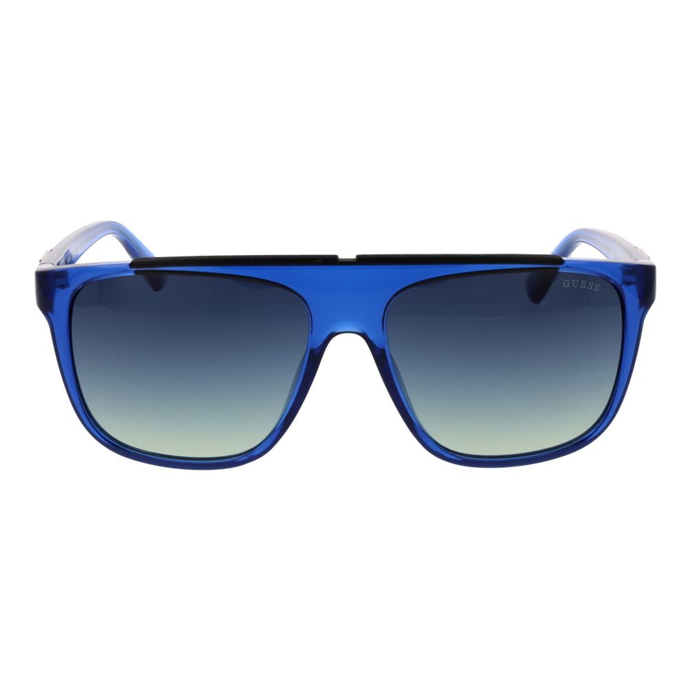 Guess Blue Stainless Steel Sunglasses
