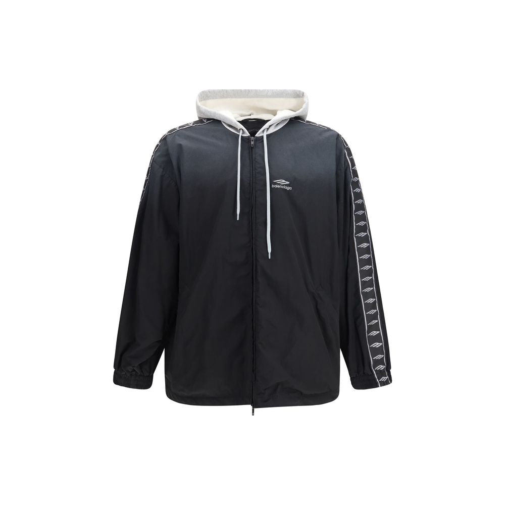 Balenciaga Black Polyester Shell Jacket