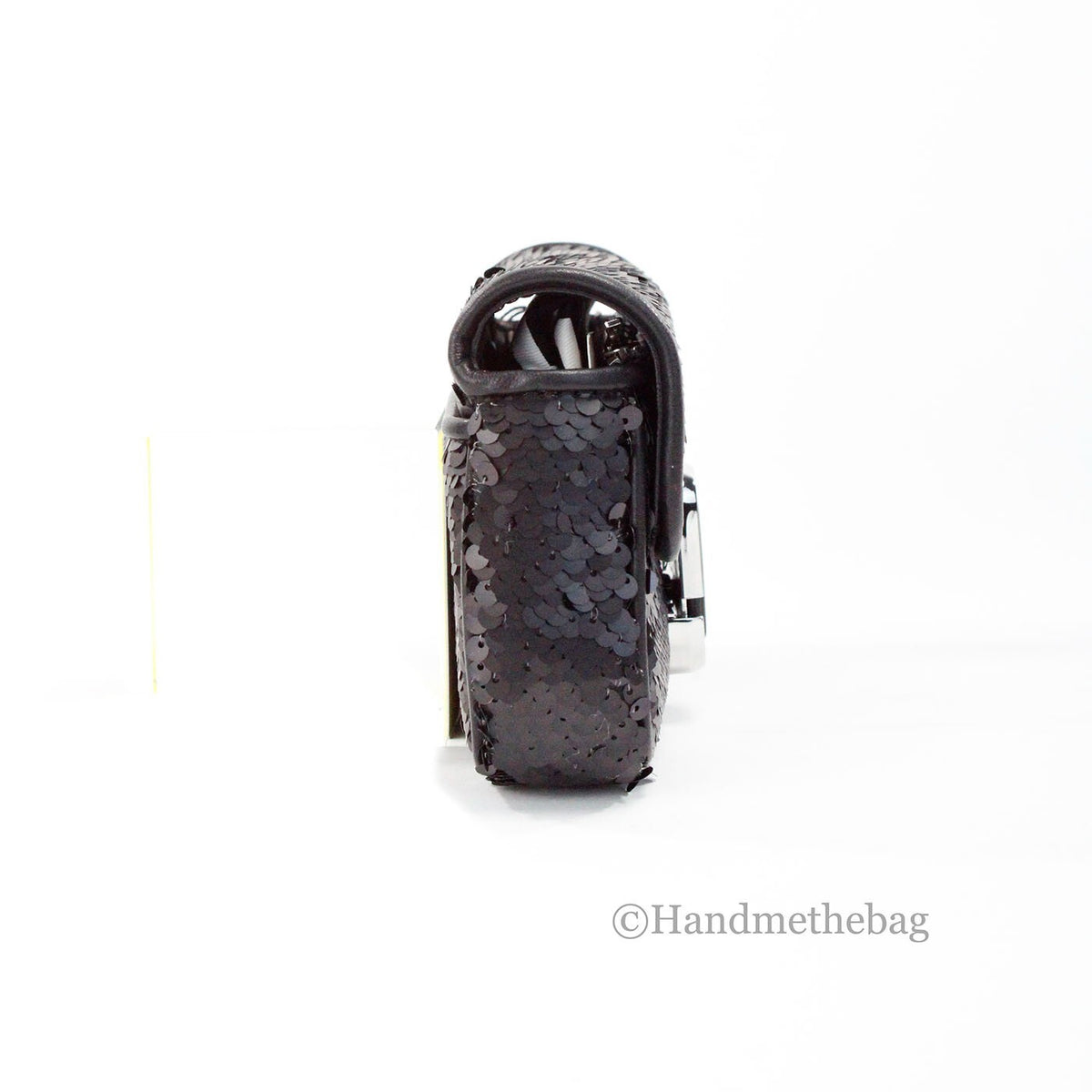 Marc Jacobs The Mini J Marc Shoulder Bag Black Sequined Crossbody Bag