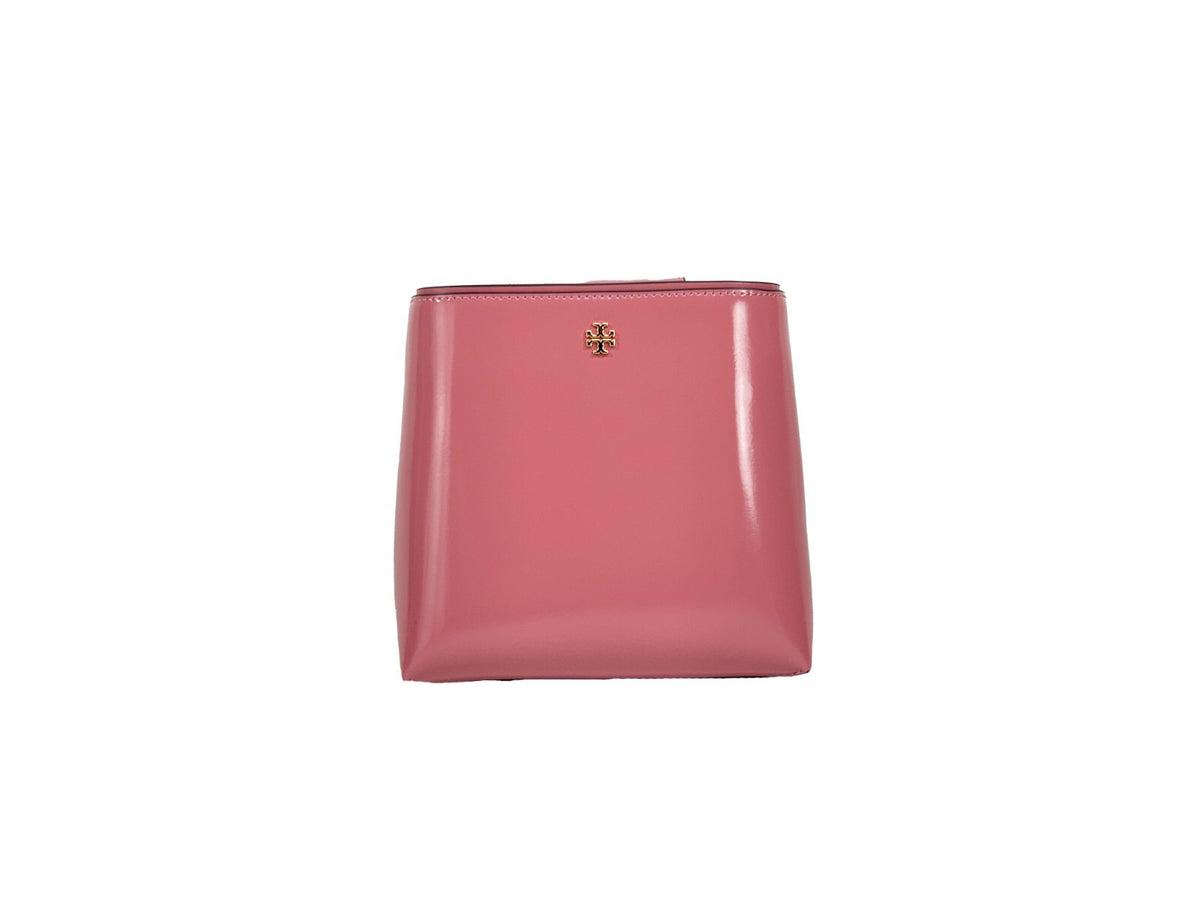 Tory Burch Patent Emerson Small Bucket Bag Purse
