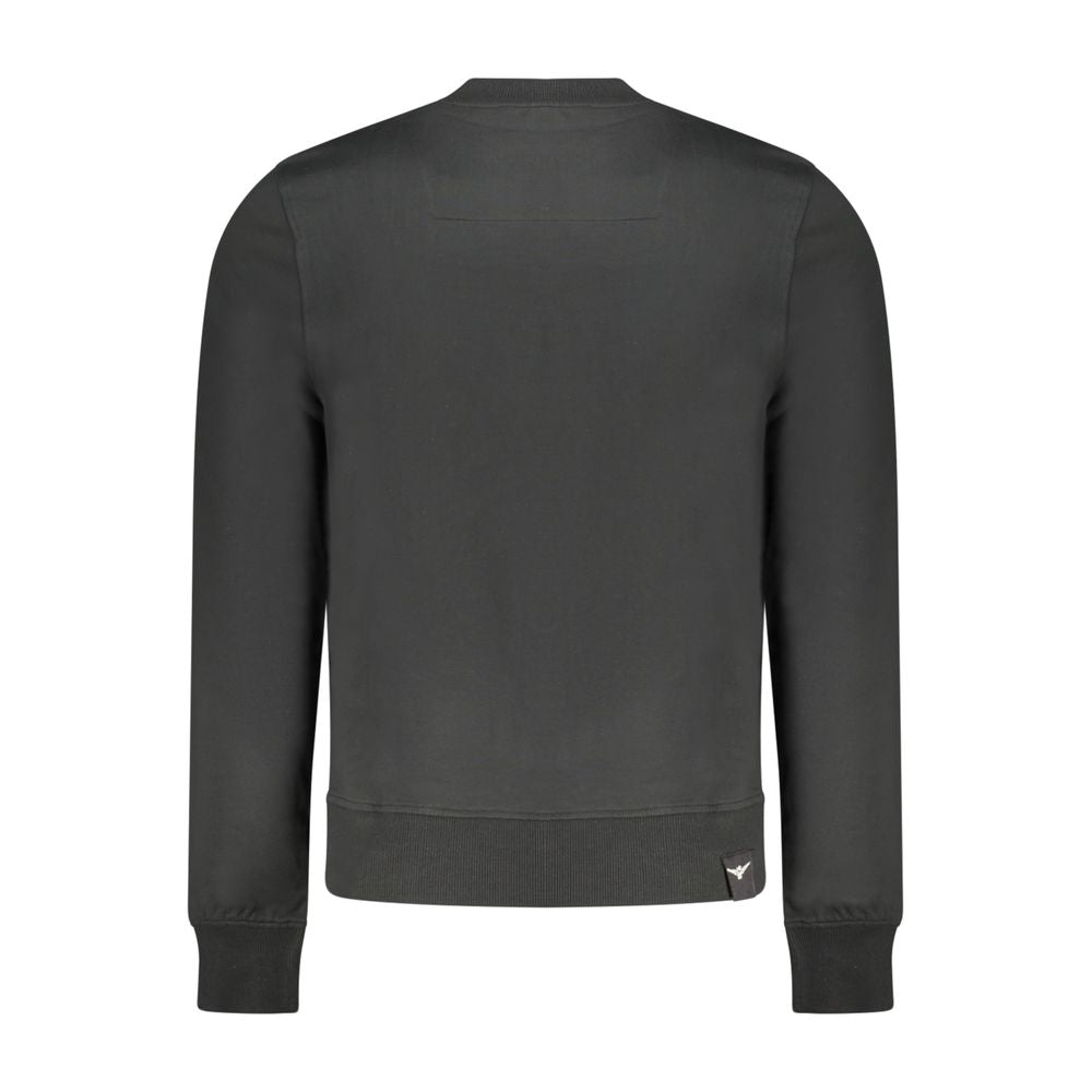 Accademia Militare Black Cotton Men's Sweatshirt
