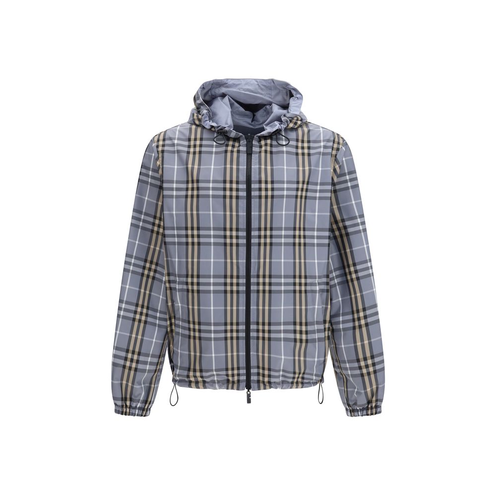 Burberry Blue Polyester Shell Jacket