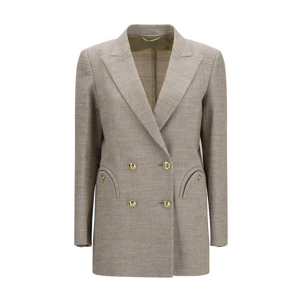 Blazé Milano Beige Cotton Blazer