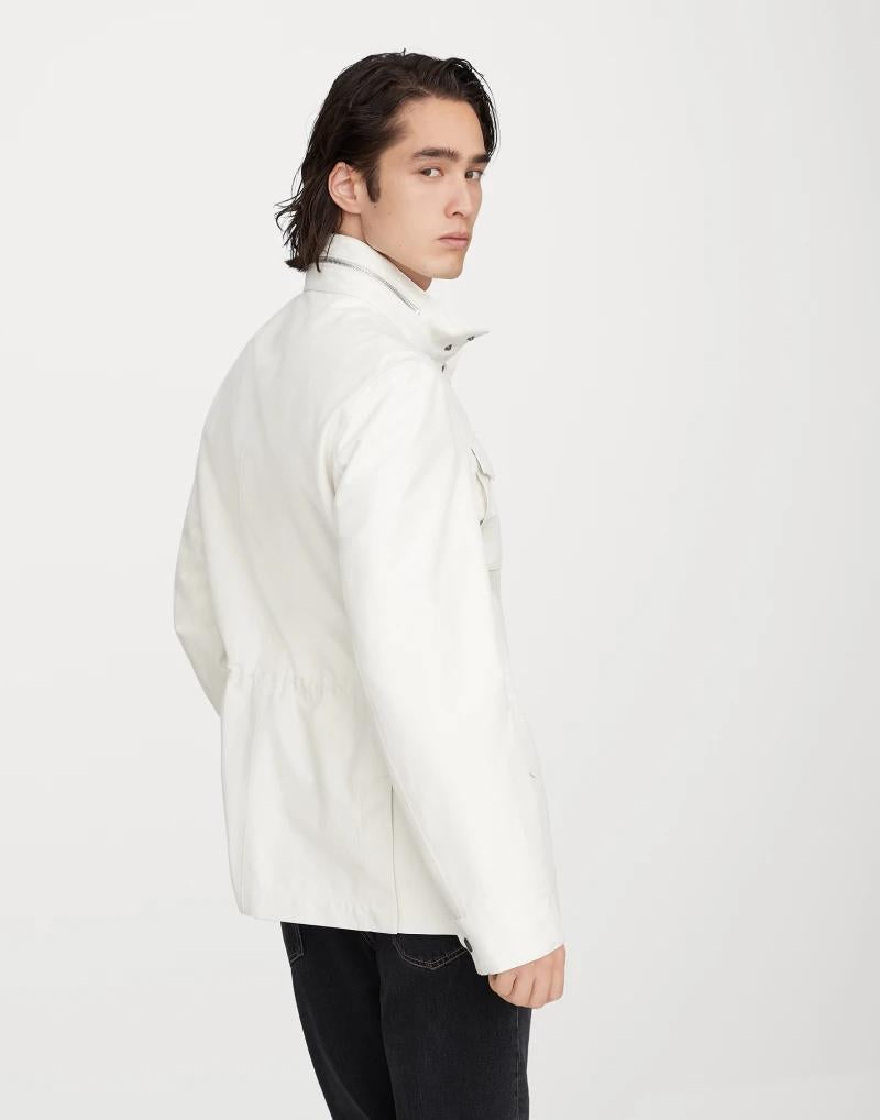 Brunello Cucinelli Beige Linen Full-Length Jacket