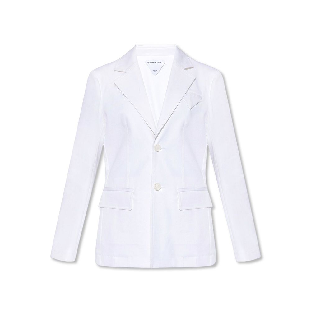 Bottega Veneta White Cotton Blazer