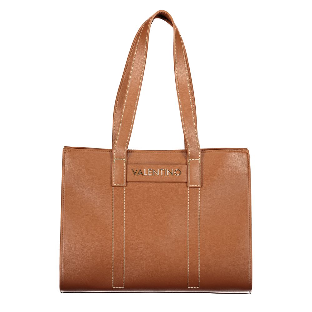 Valentino Brown Polyethylene Handbag